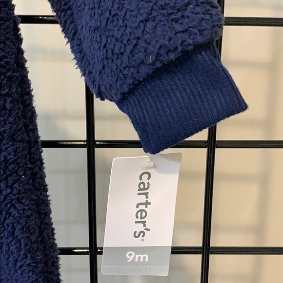 NWT Carter’s Sherpa Christmas Bodysuit Romper - Picture 4 of 7